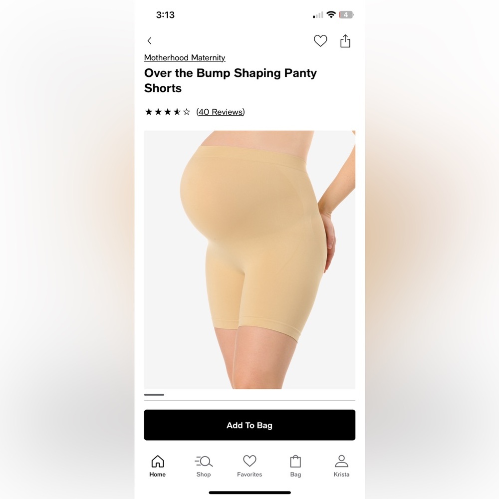 Motherhood maternity shapewear shorts